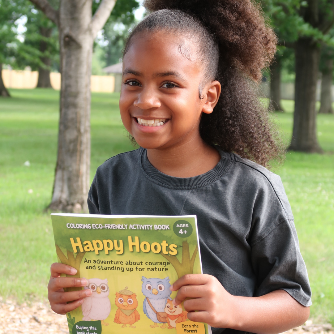 (Paperback Book) Happy Hoots – Story & Coloring Activities + Plants a Tree